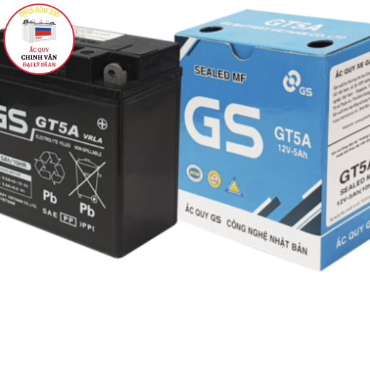 BÌNH ẮC QUY GS GT5A (12V-5AH)