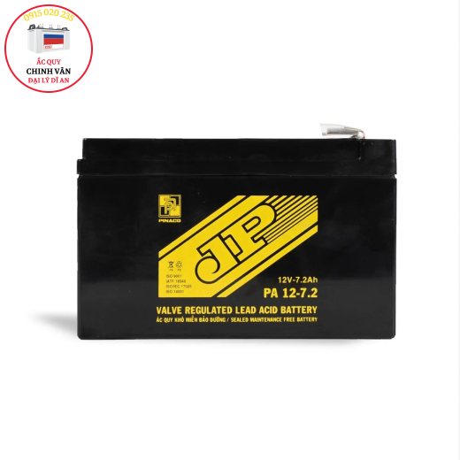 ẮC QUY XE ĐẠP ĐIỆN JP PA 12-7.2 - 12V - 7,2AH