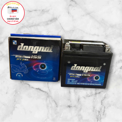 ẮC QUY KHÔ ĐỒNG NAI PTZ6L ISS12V - 6AH