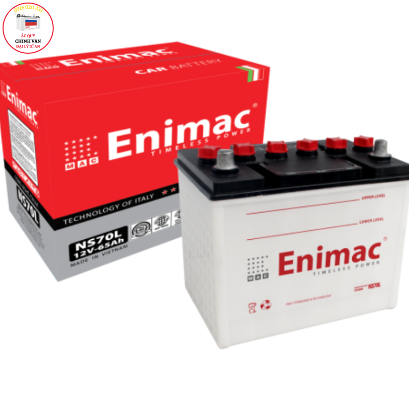 BÌNH ẮC QUY ENIMAC NS70L (12V-70AH )