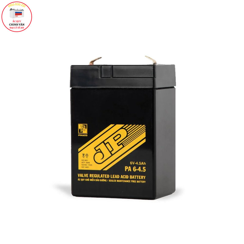 ẮC QUY ĐÈN SẠC JP PA 6-4.5 - 6V - 4,5AH