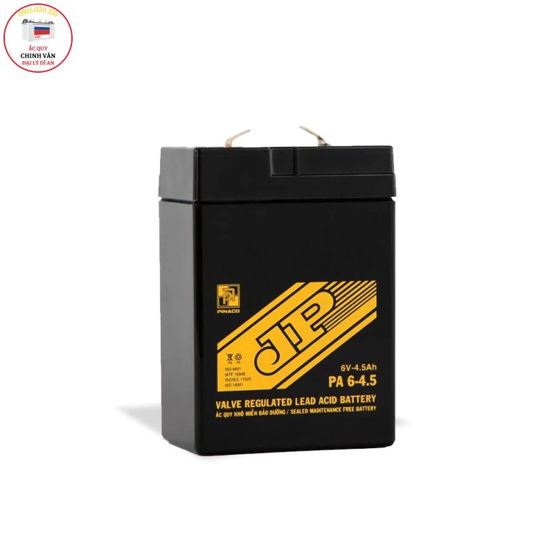 ẮC QUY ĐÈN SẠC JP PA 6-4.5 - 6V - 4,5AH