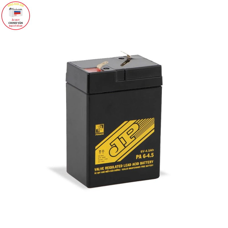 ẮC QUY ĐÈN SẠC JP PA 6-4.5 - 6V - 4,5AH